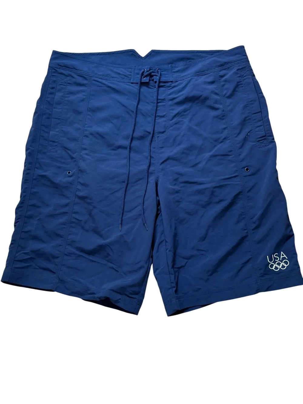 NWT 2XL Vintage Adidas Men’s Team USA Olympic 2004 Board Shorts Swim Trunks Navy